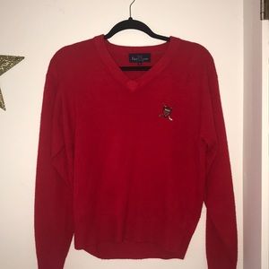 Polo by Ralph Lauren Sweaters - red polo v neck Polo by Ralph Lauren Sweaters - red polo v neck